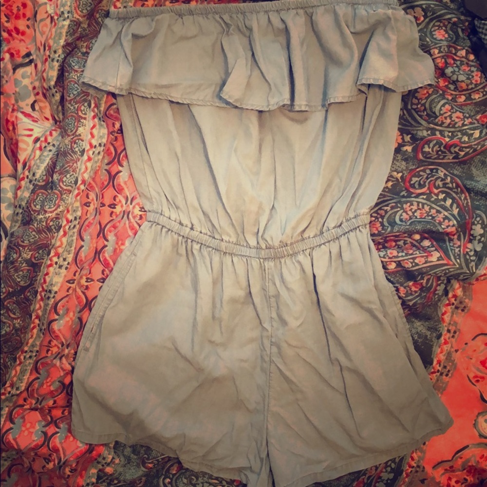 Denim romper